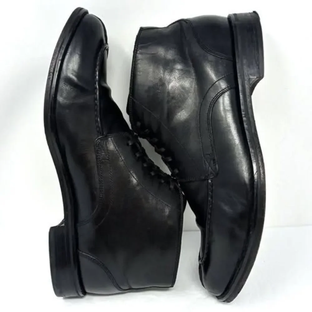 Cole Haan Air Harrison Boots Men’s 10.5 Leather Ankle Black Smart Split Toe City